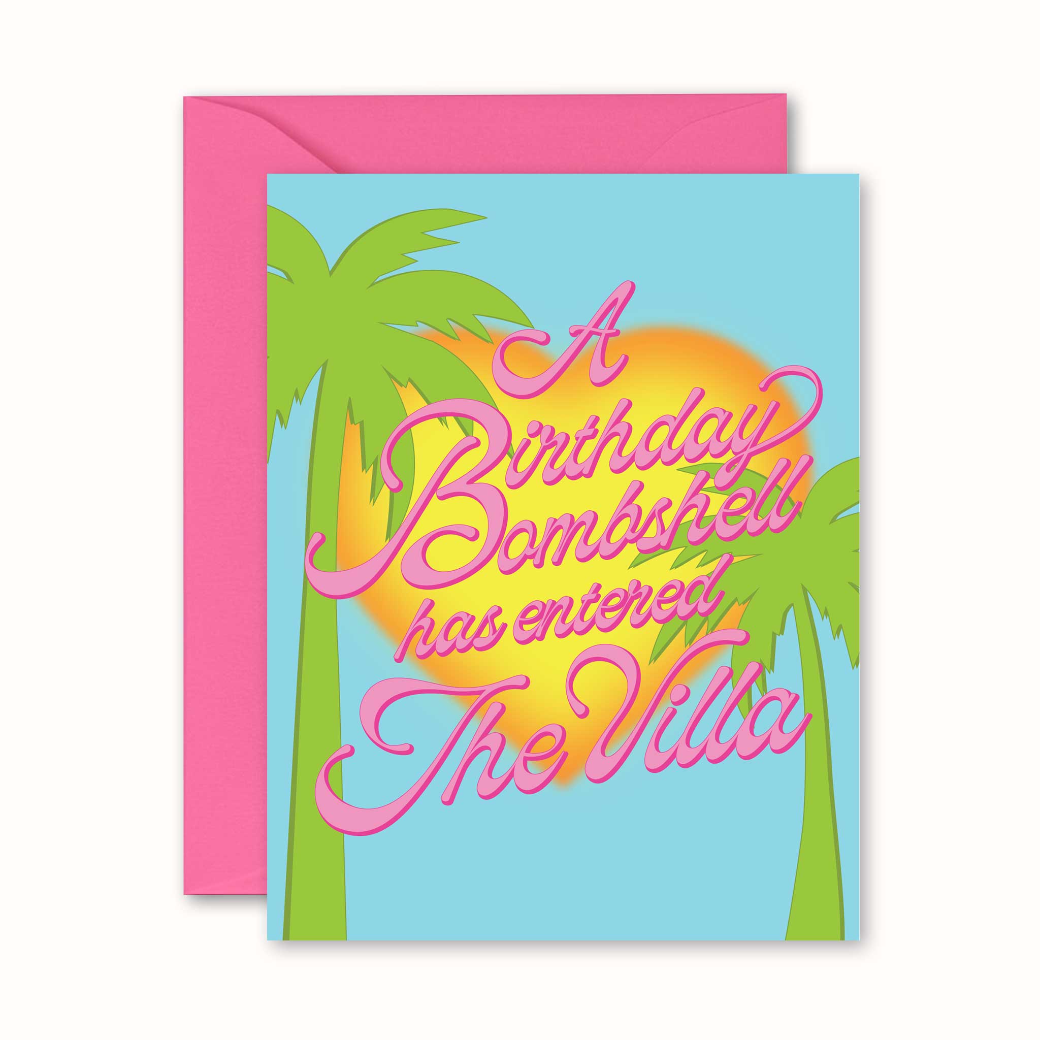 Birthday Bombshell Love Island Card