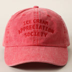 ICE CREAM APPRECIATION SOCIETY Embroidered Baseball Cap