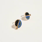 0.5 Inch Canned Caviar Bead Vacation Post Earrings