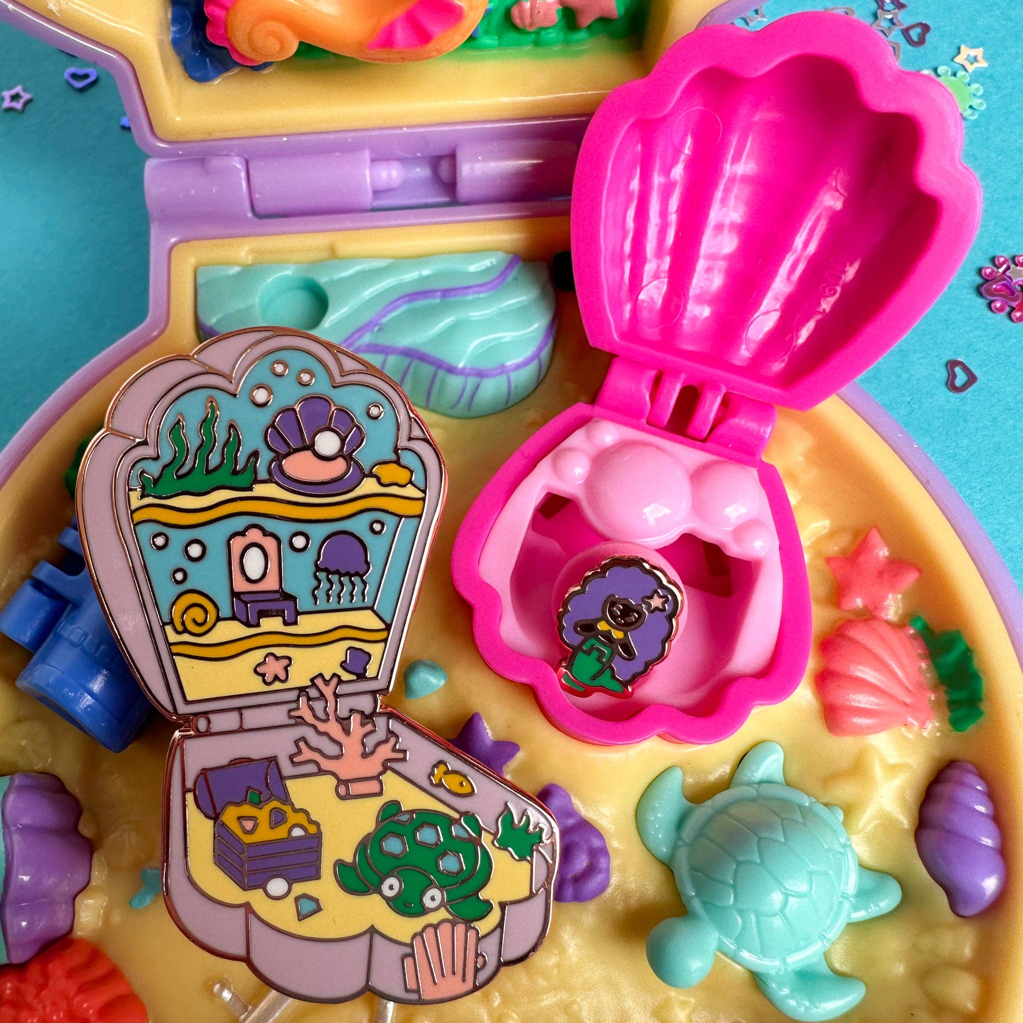 Mermaid Pocket Enamel Pin Set