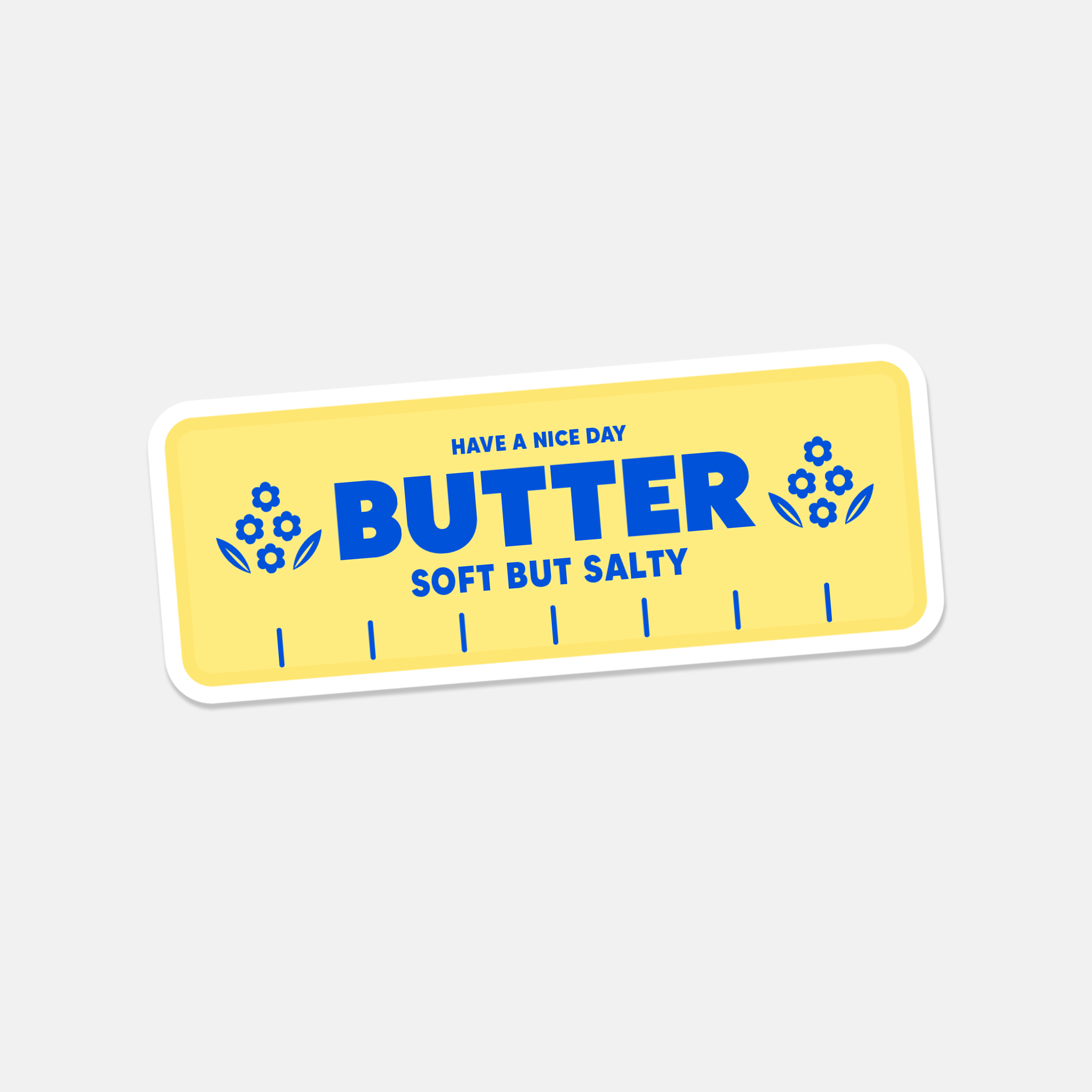 Butter Soft But Salty Die Cut Sticker