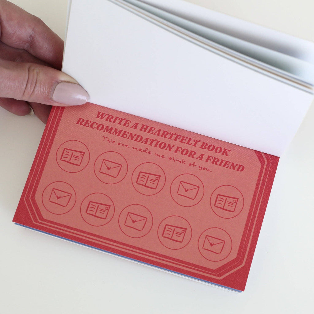 Booked & Busy Book Theme Punch Card Booklet