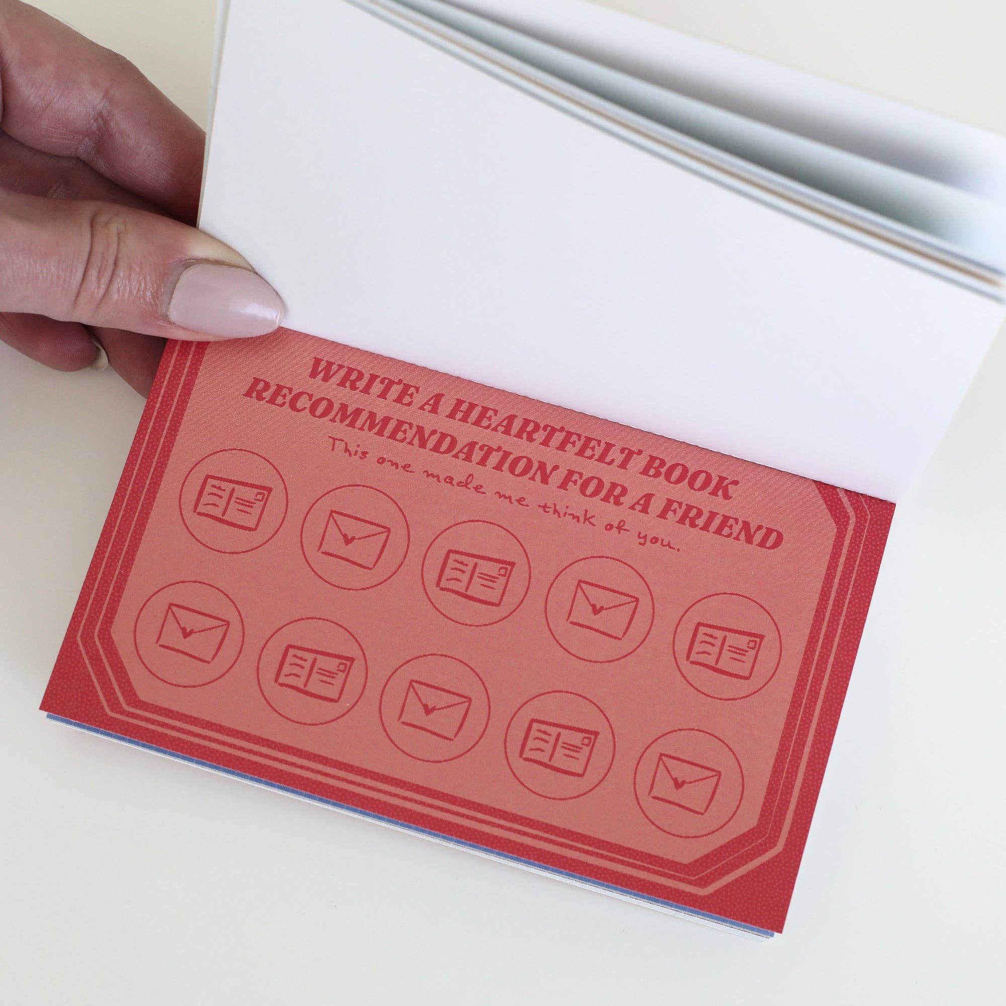 Booked & Busy Book Theme Punch Card Booklet