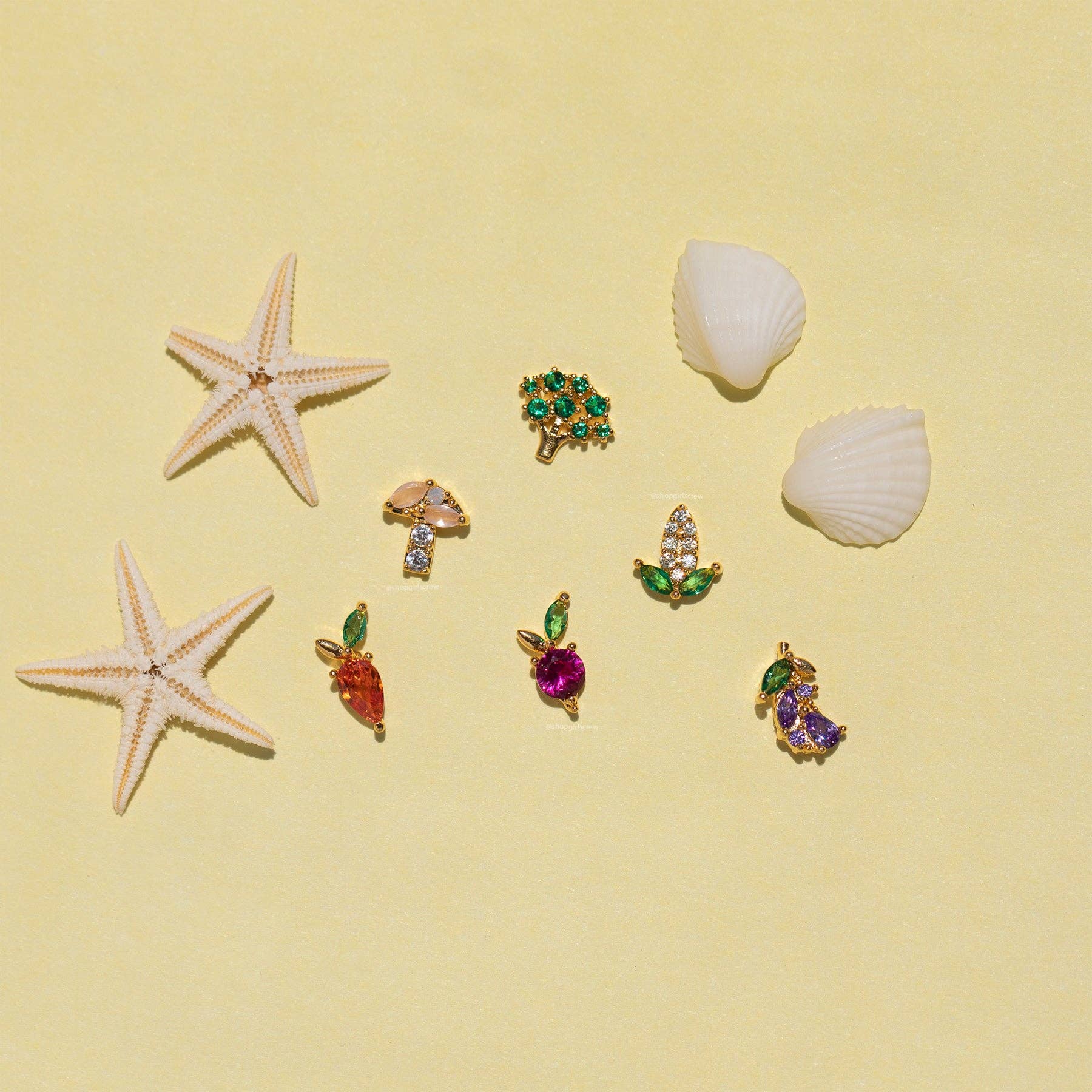 Farmers Market Veggie Stud Set