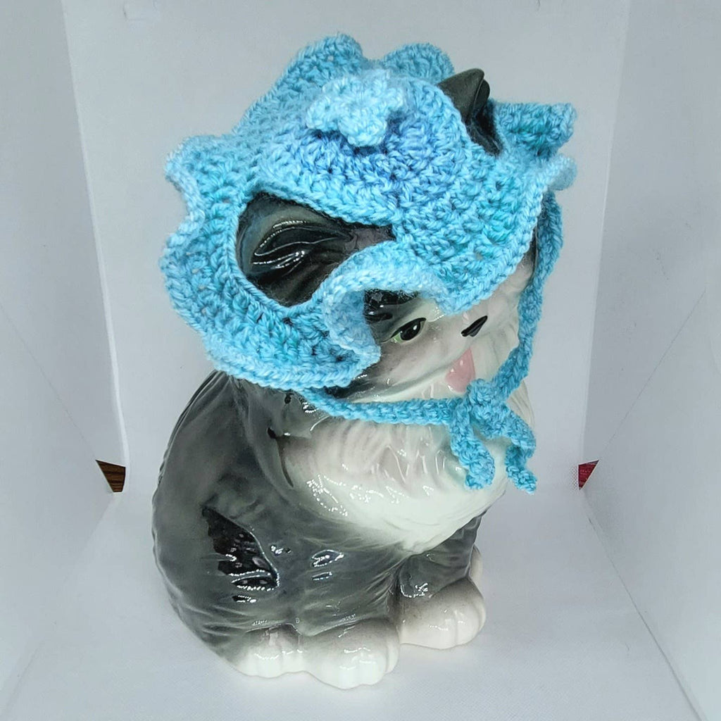 Crochet Blueberry Hat - Cat Bonnet - Pet Hat