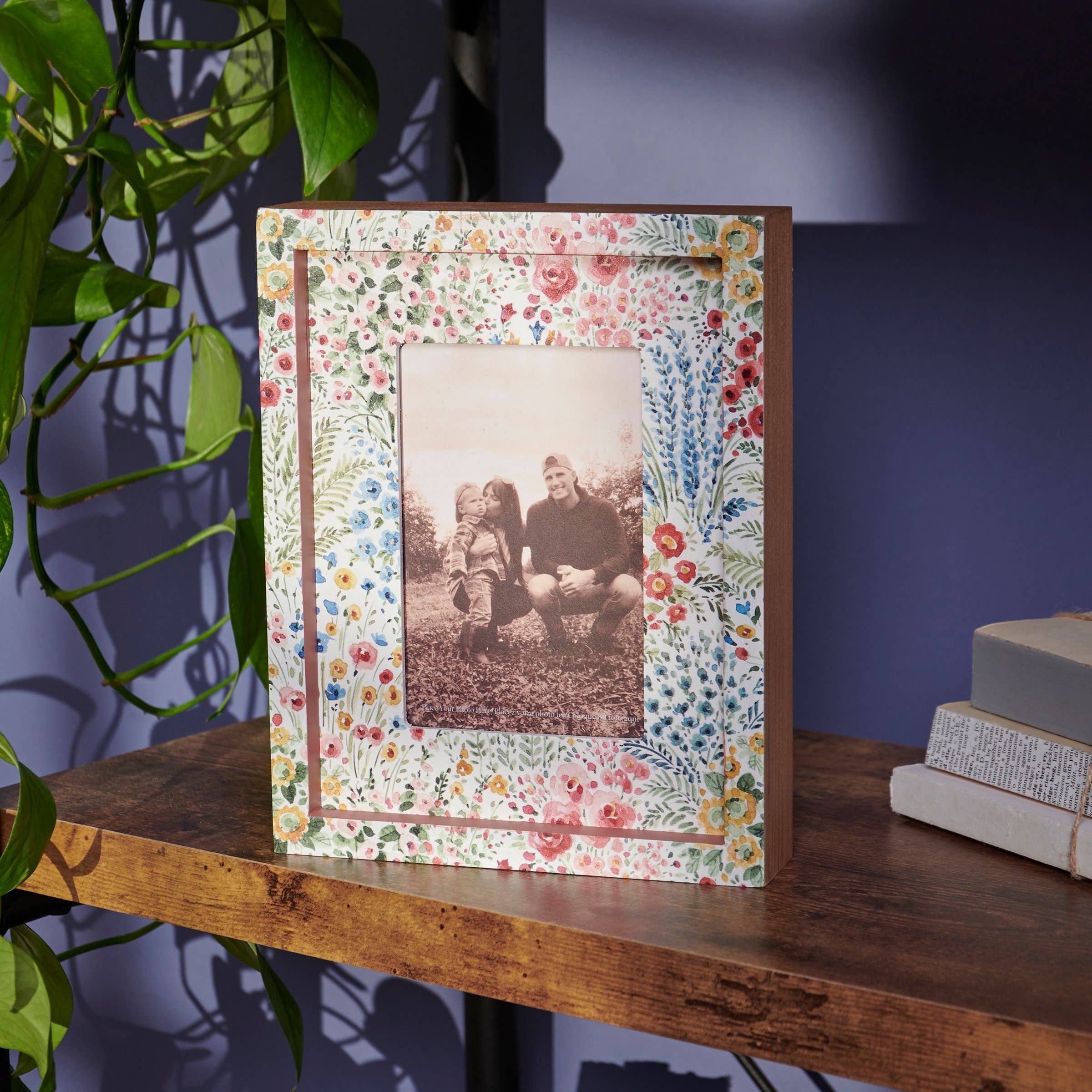 Mixed Florals Inset Box Frame