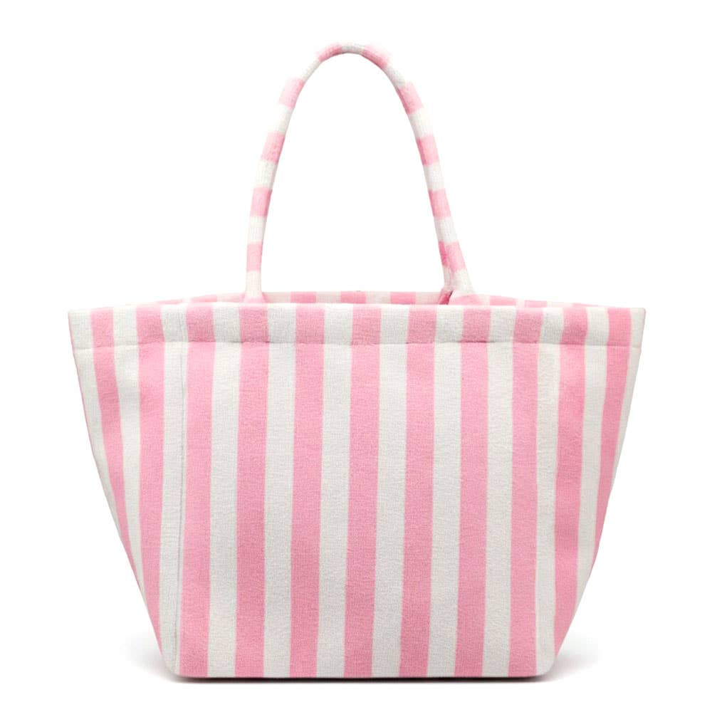 Striped Terry Tote Bag
