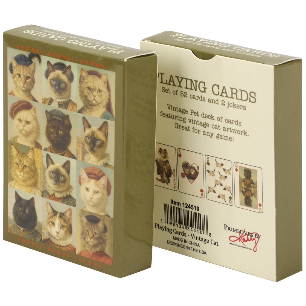 Vintage Cat Playing Cards