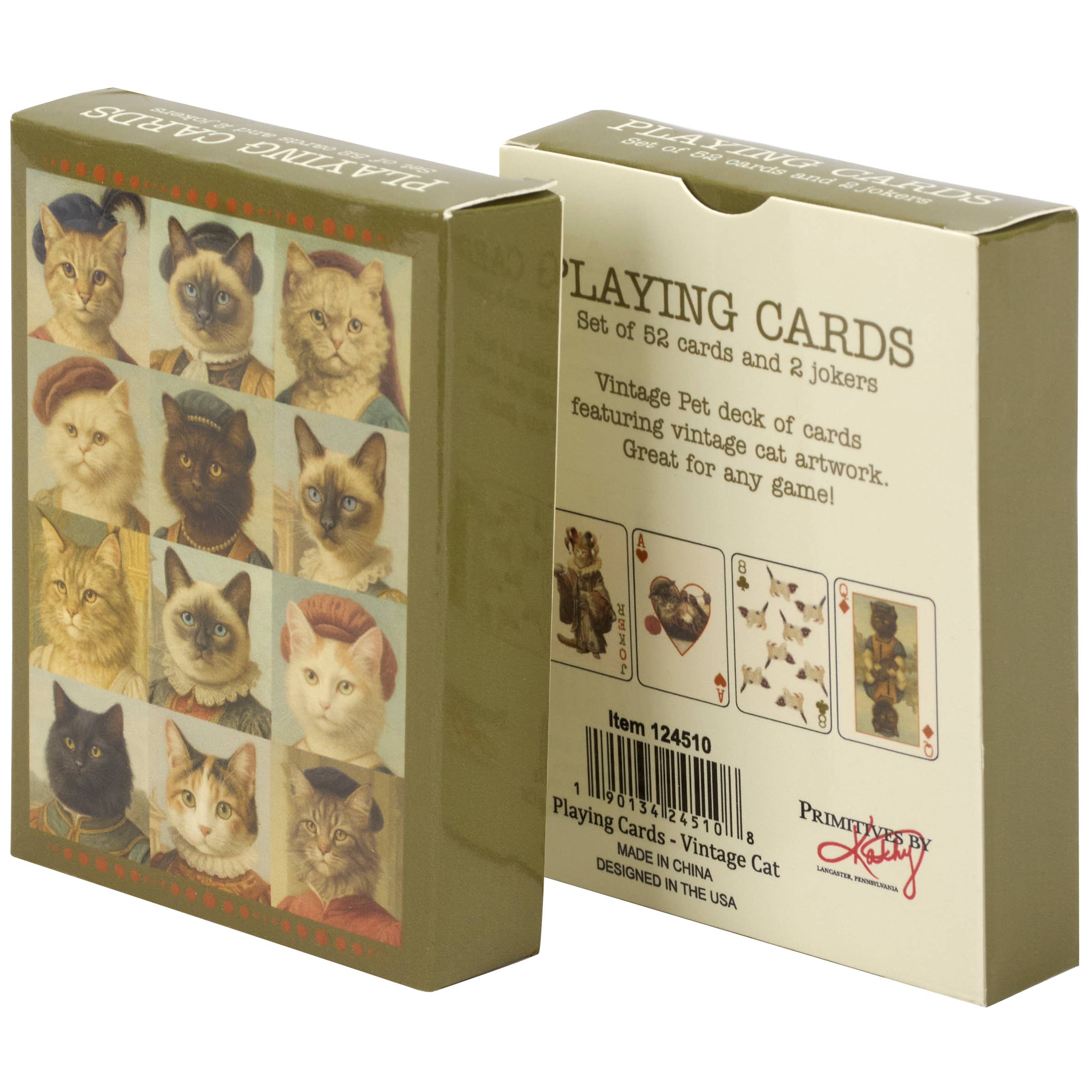 Vintage Cat Playing Cards