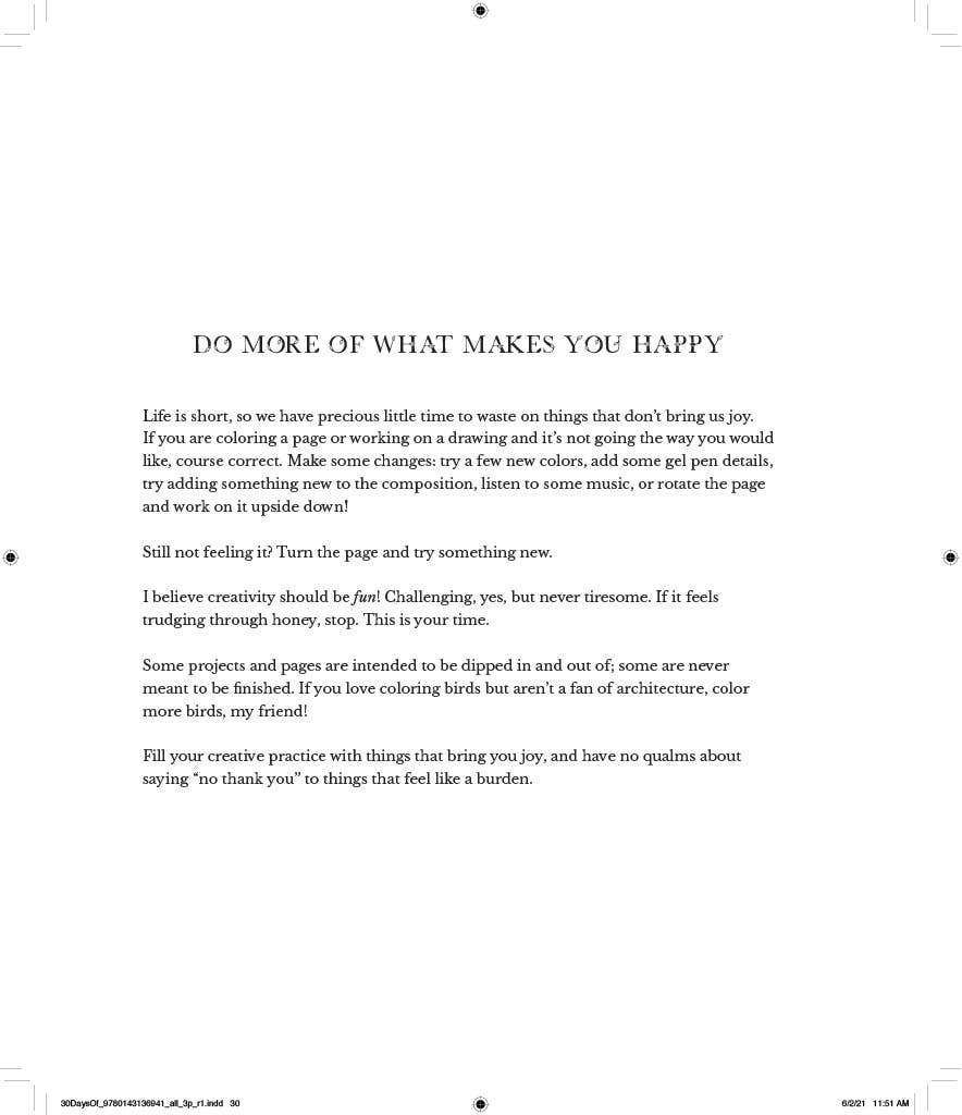 30 Days Of Creativity