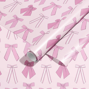 Pink Bows, Coquette Aesthetic, Wrapping Paper