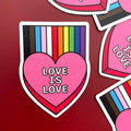 Love is Love Rainbow Heart Sticker