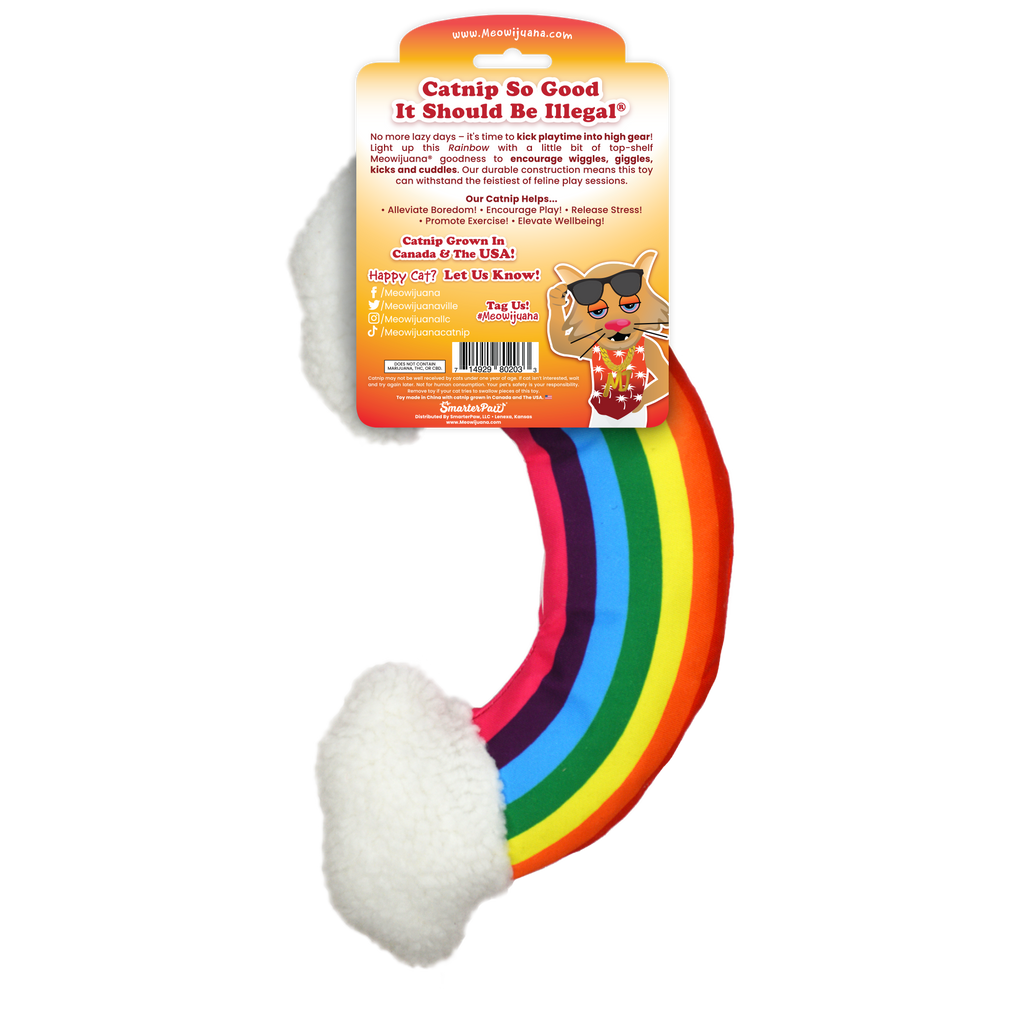 Get Kickin' Rainbow Kicker Refillable Cat Toy