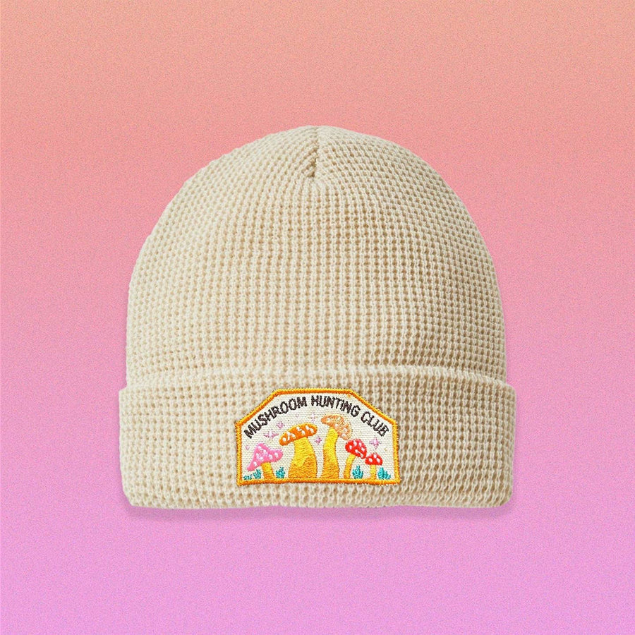 Mushroom Hunting Club Waffle Beanie