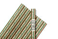 Holly Stripe Wrapping Paper