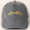 Gelato Lettering Embroidered Baseball Cap