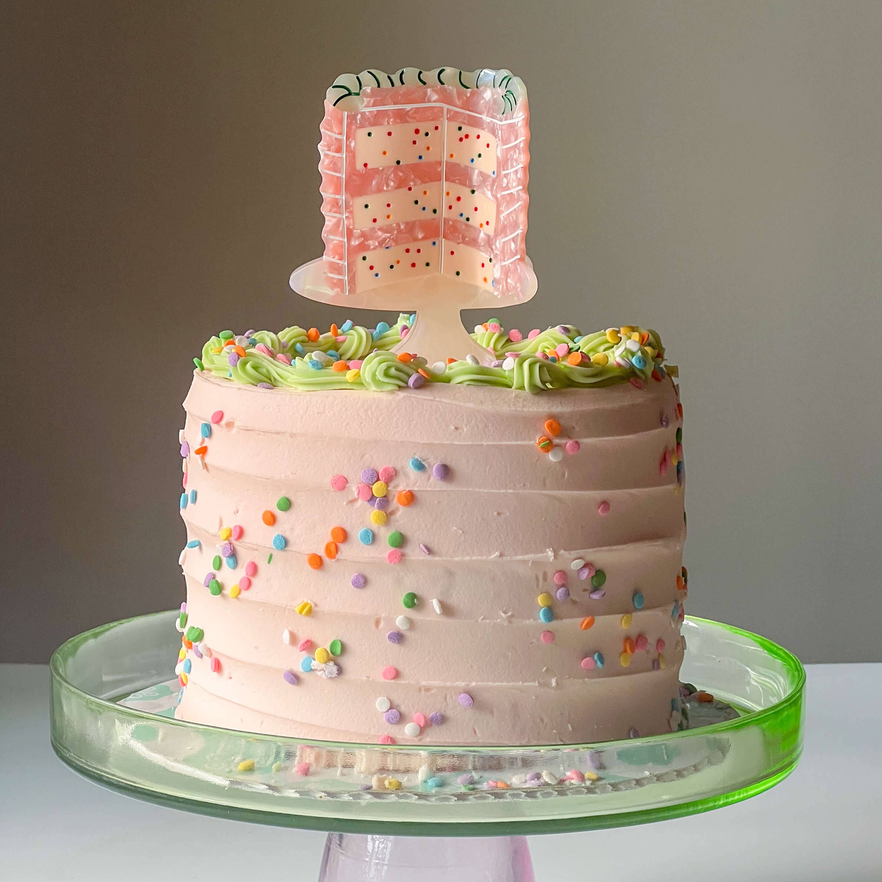 Large Confetti Cake Hair Claw Clip