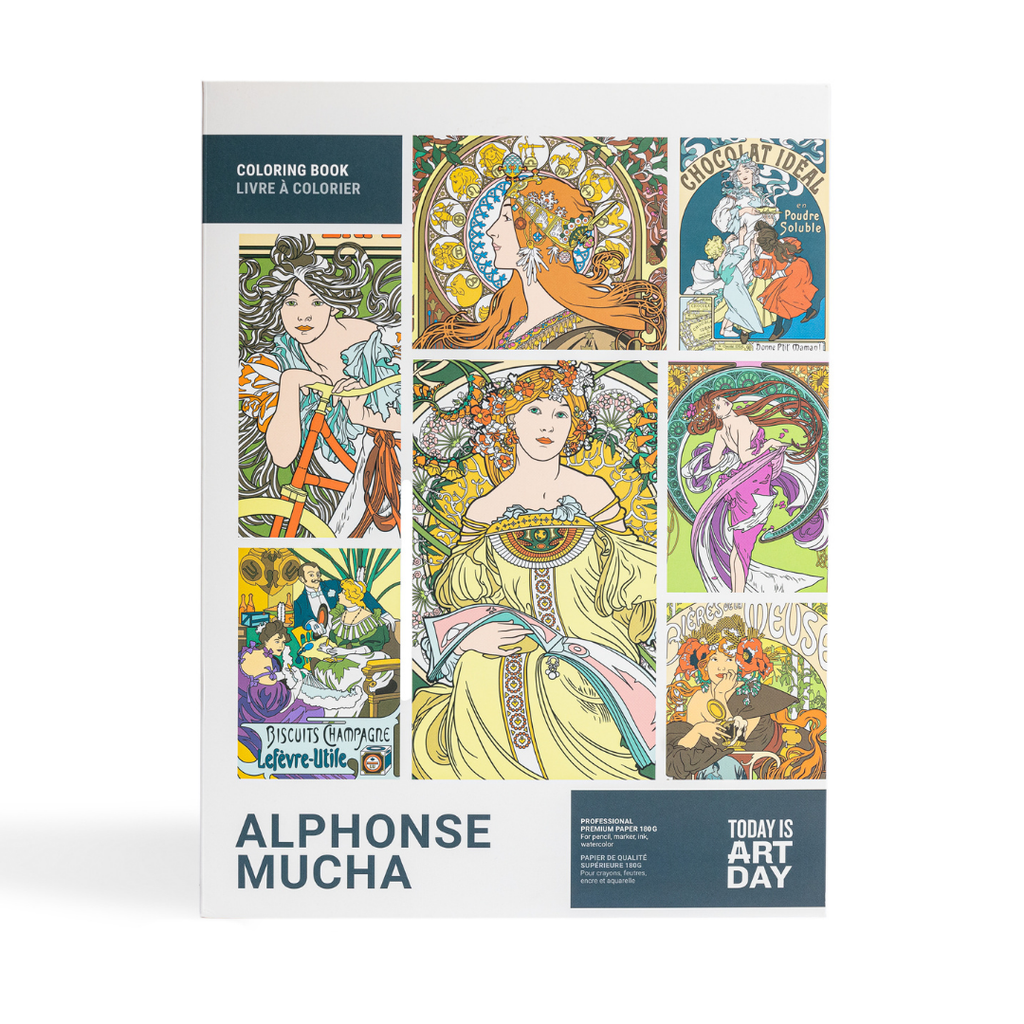Coloring Book - Alphonse Mucha