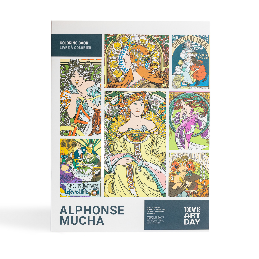Coloring Book - Alphonse Mucha