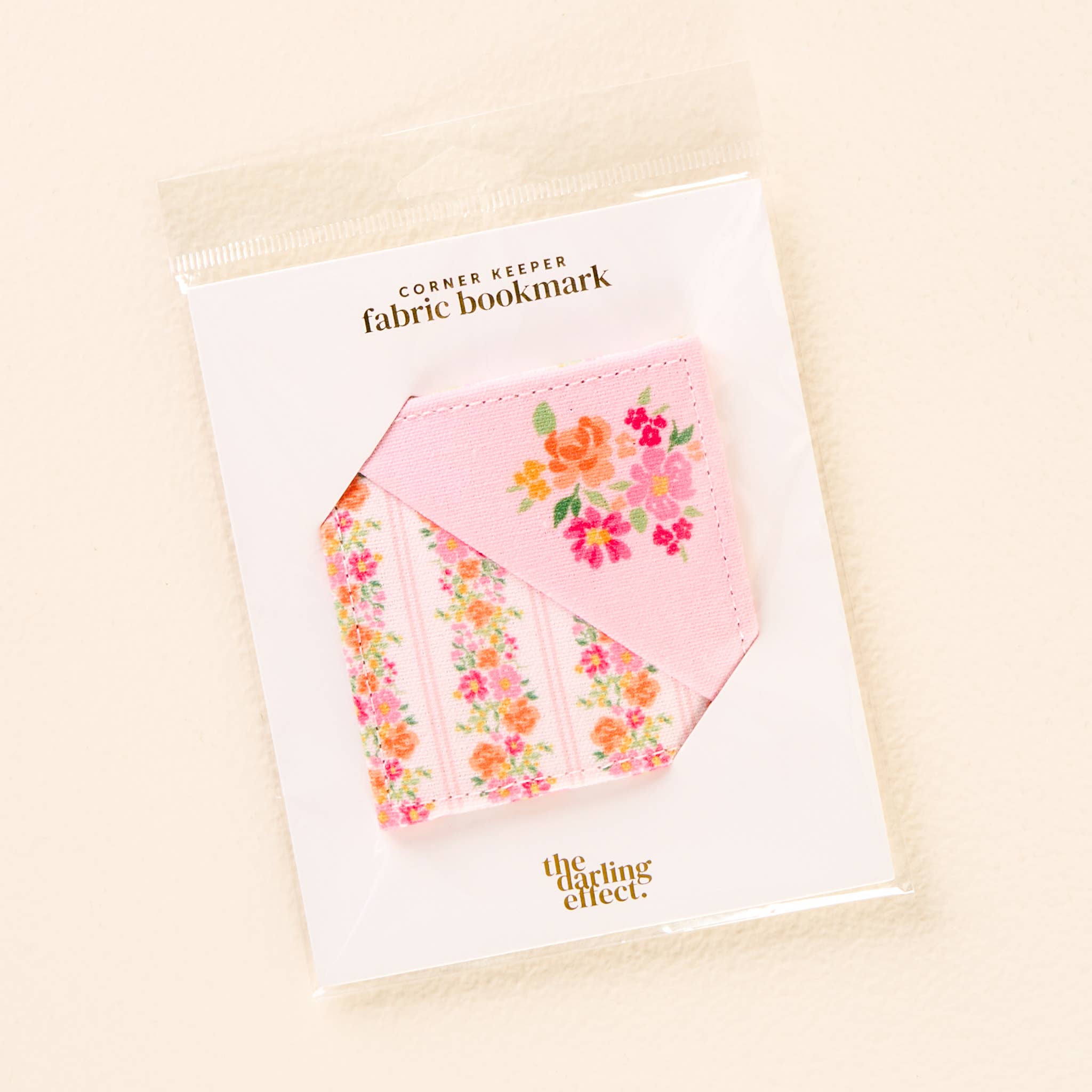Corner Keeper Fabric Bookmark-Petal Parade Pink