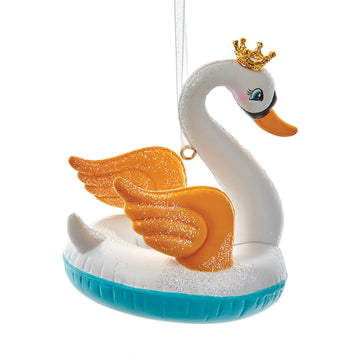 Swan in Float Ornament