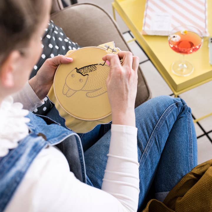 Cat Jane Foster Embroidery Hoop Kit