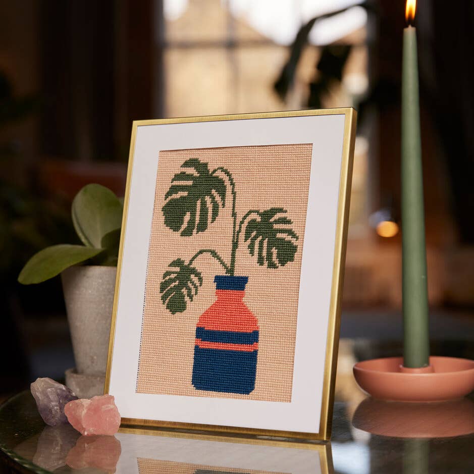 Wool and the Gang Monstera Needlepoint Kit