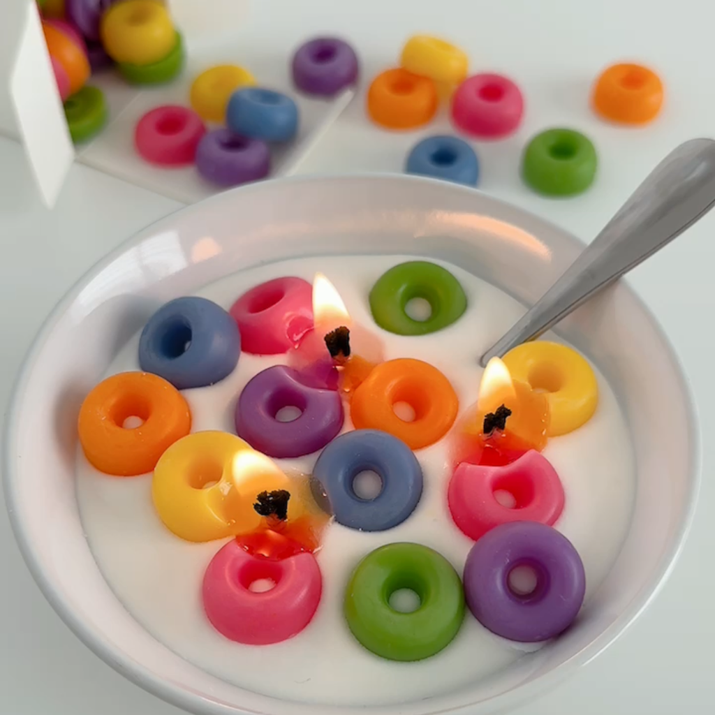 Cereal Bowl Candle | Fruit Loops Bowl Candle