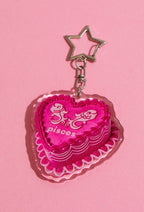 Pisces Glitter Horoscope Cake Keychain