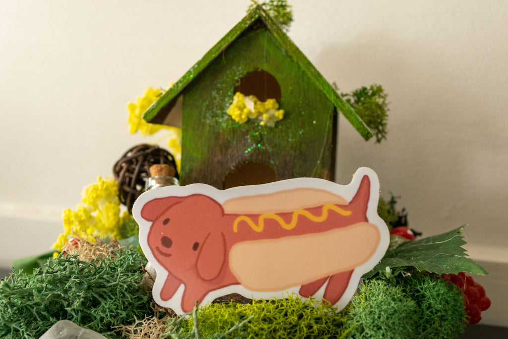 Hotdog Dog Sticker