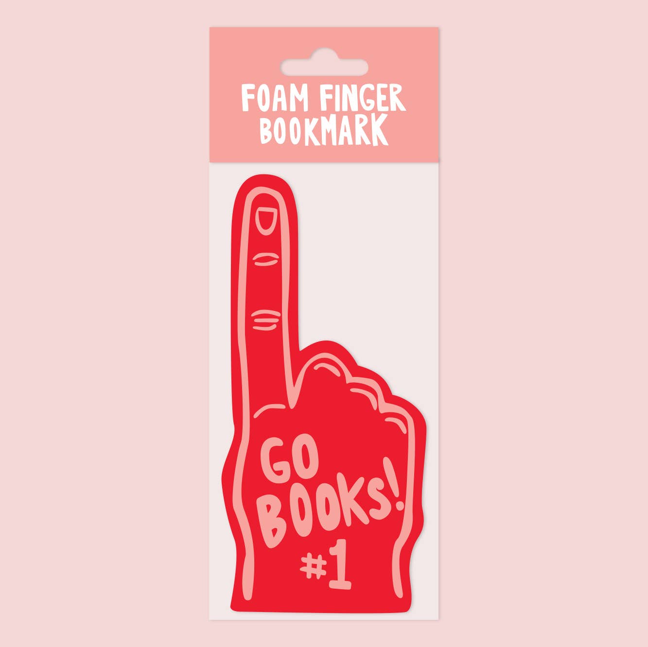 Foam Finger Sports Bookmark (it's die cut!)