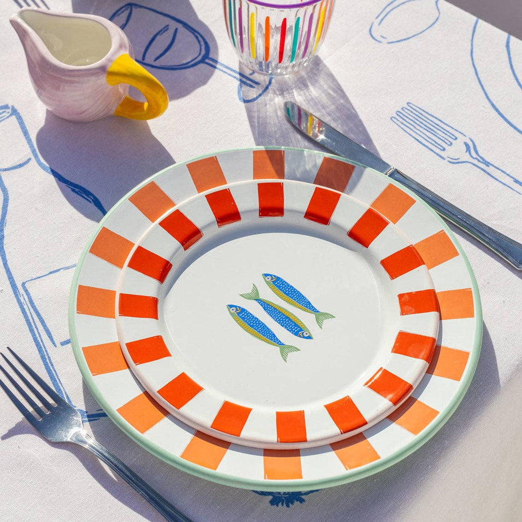 Sardine Fish Enamel Plate - 20cm | Mothers Day Gifts |
