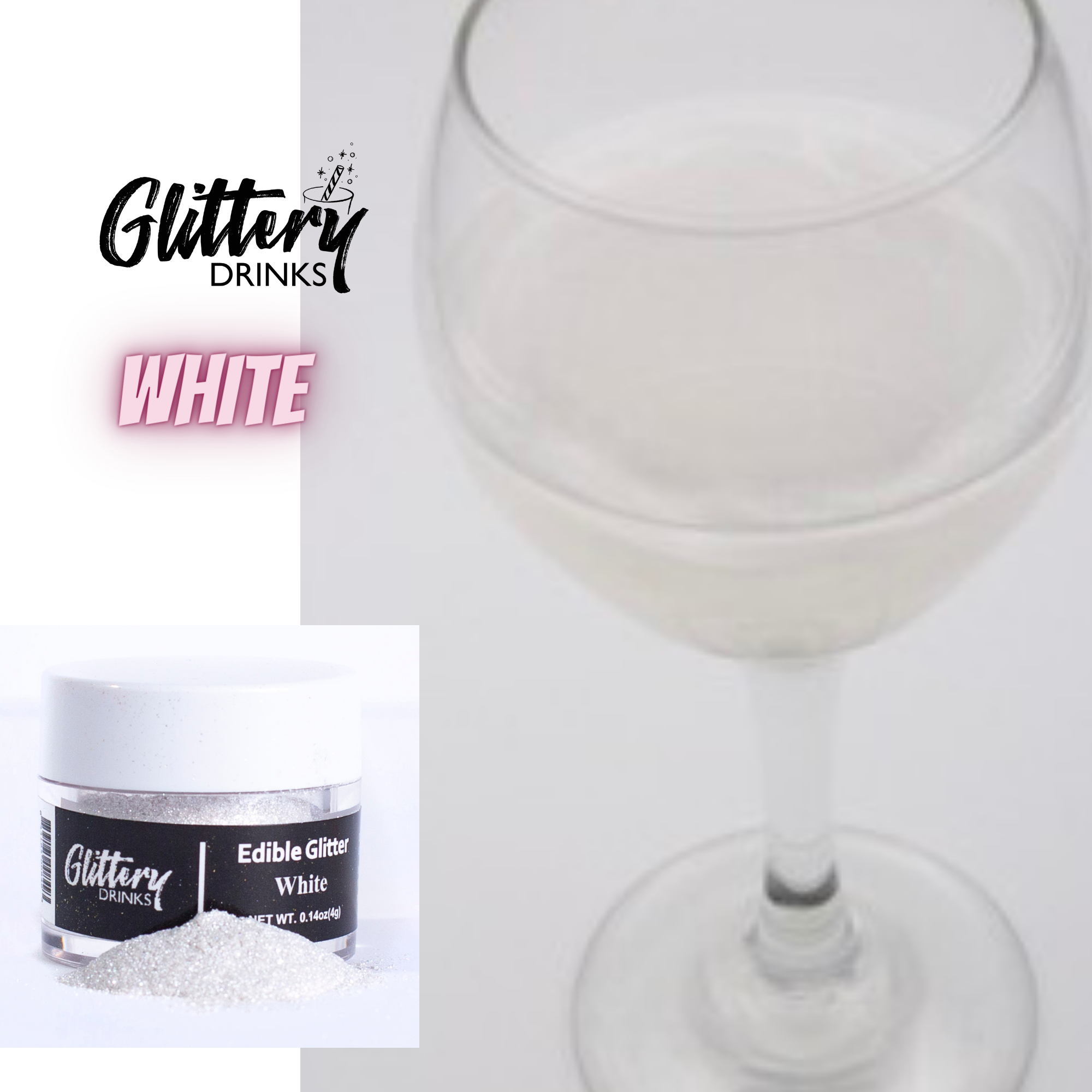 Edible Shimmer Powder for Drinks - Glitter - Various Colors