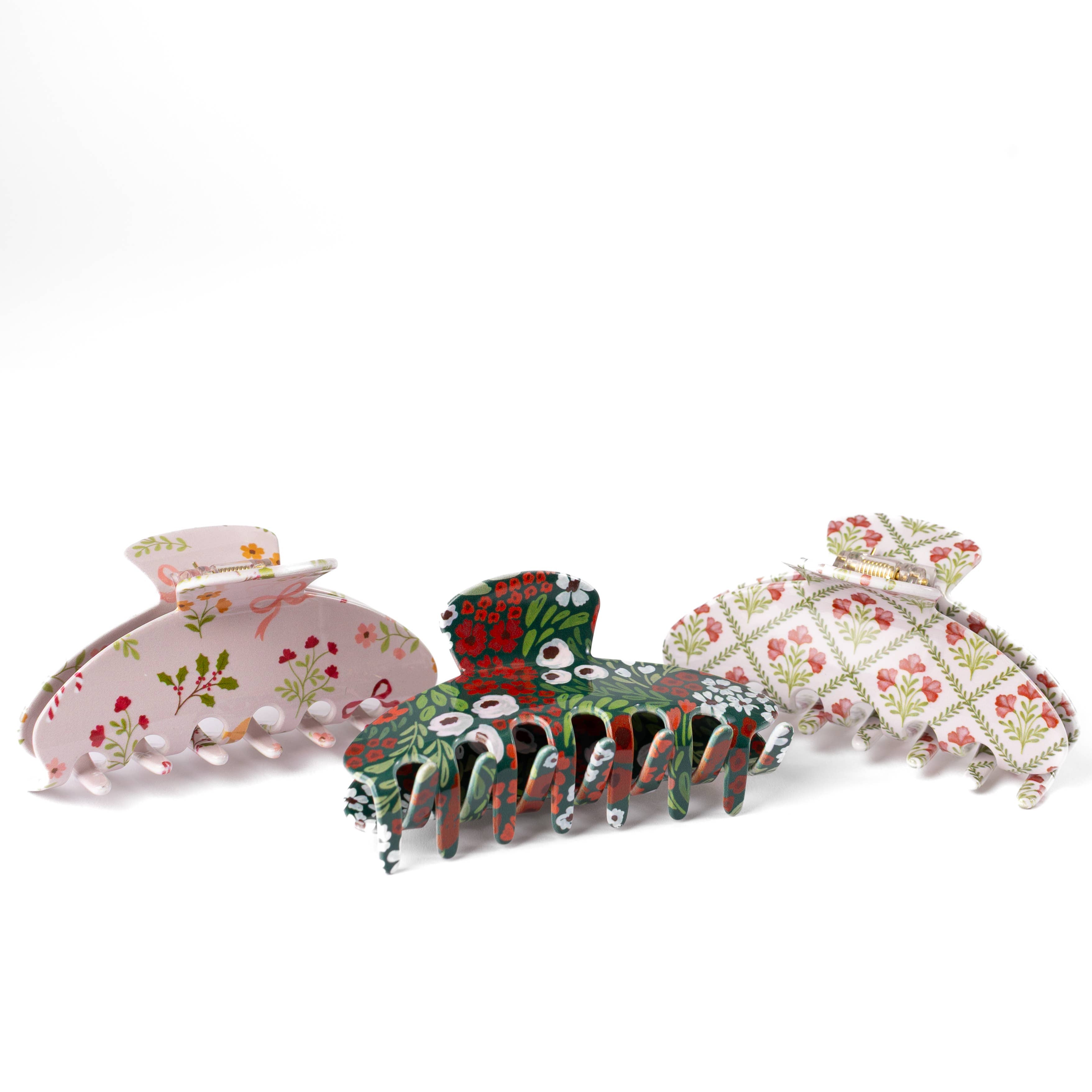 Winter Poppies Claw Clip | Winter & Christmas