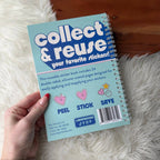 The Unused Sticker Book - Blue