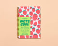 Strawberry Letterpress Spiral Notebook