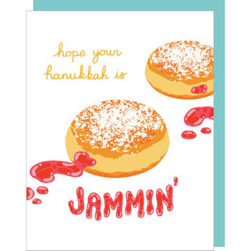 Jelly Donut Hannukah Card