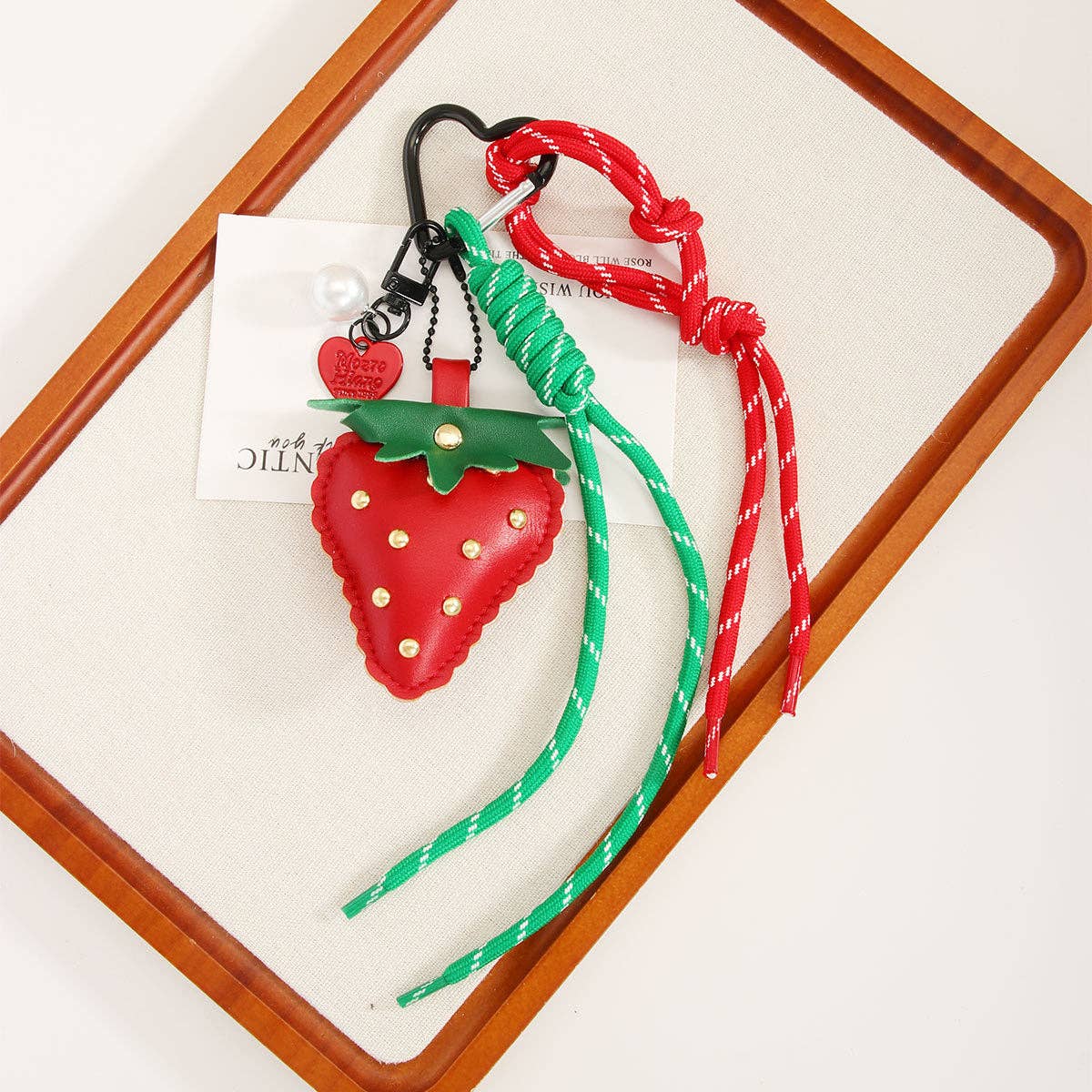 Cute Strawberry Rope Keychain Bag Charms DP25B540