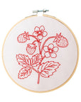 Strawberry Embroidery Hoop Kit