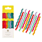 Wavy Tall Birthday Candle - 12 Pack | Cake Candles |