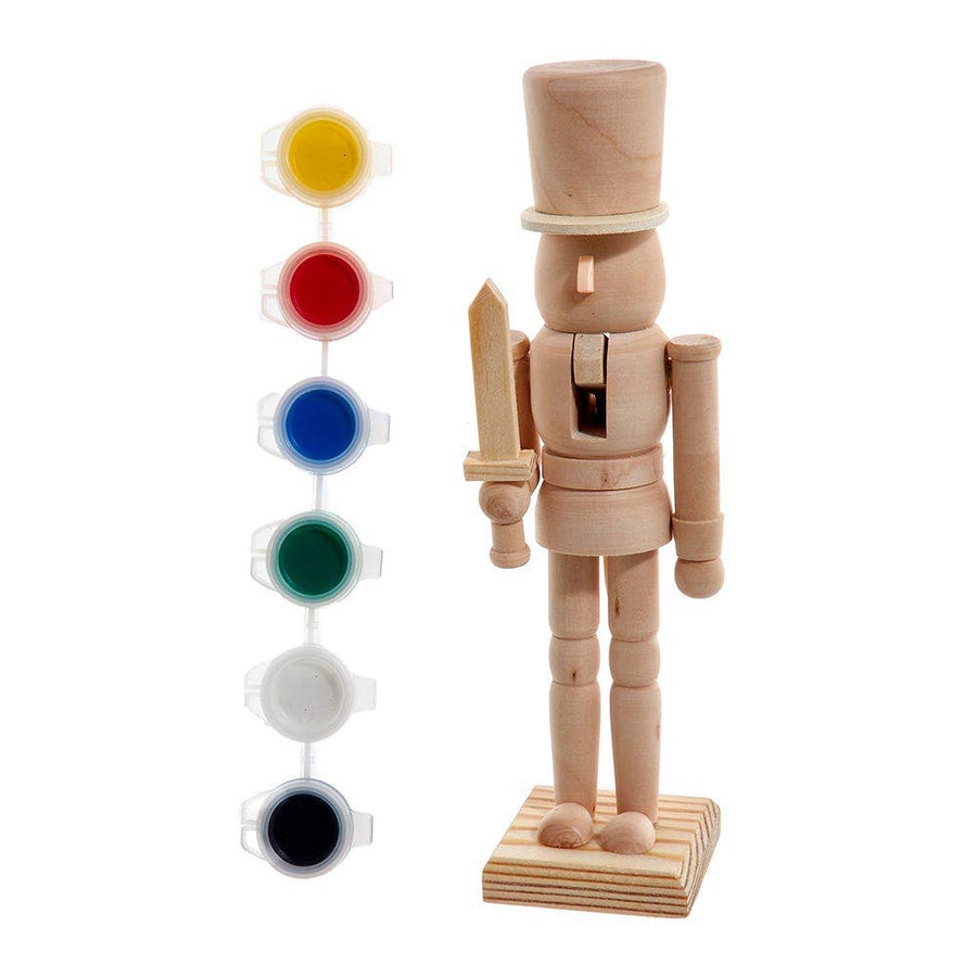 Wooden Plain Nutcracker W/Paint