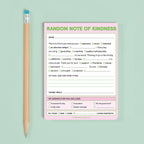 Random Note of Kindness Nifty Note Pad
