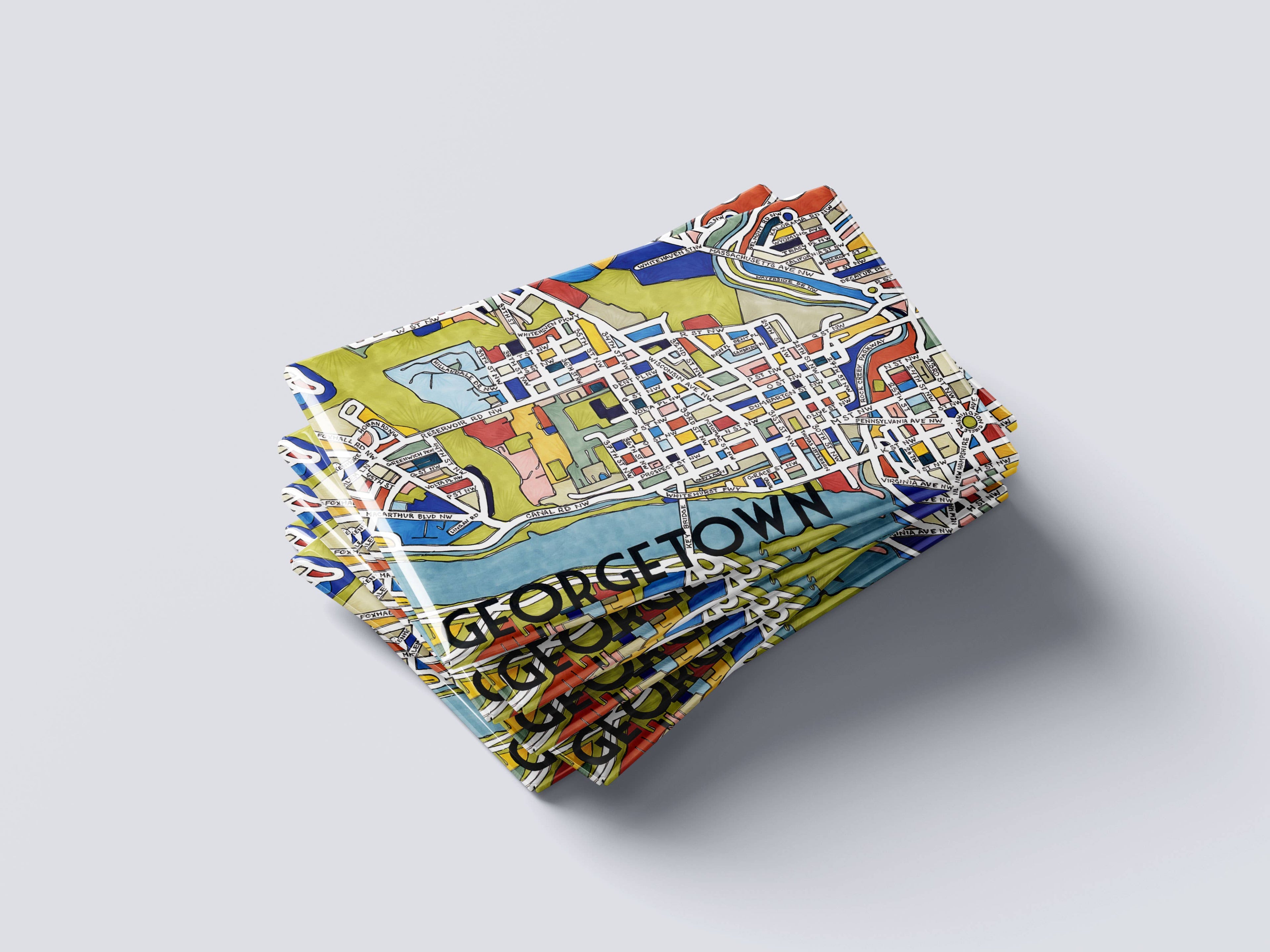 Georgetown, DC Map Magnet