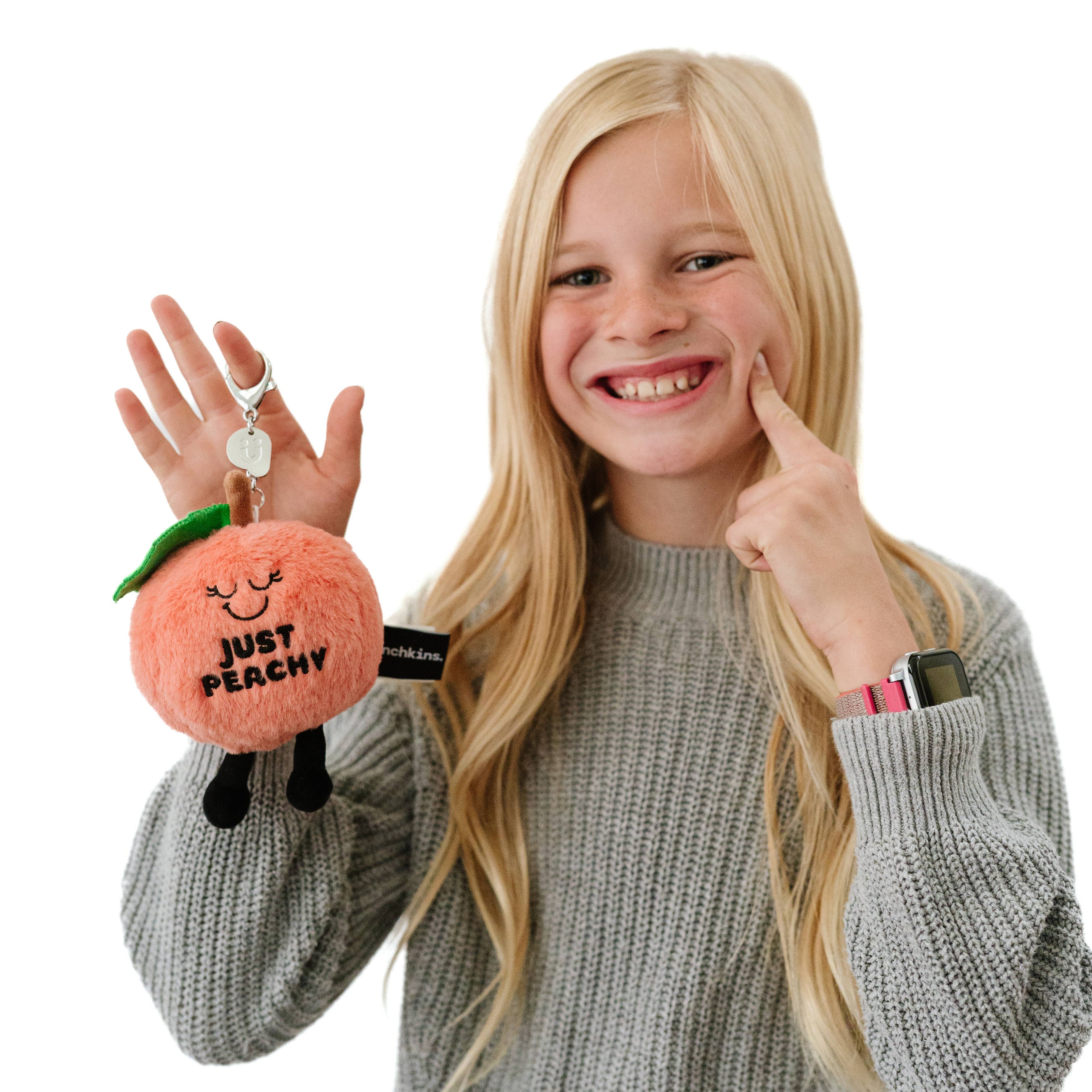 "Just Peachy!" Plush Bag Charm