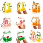 Fruit Milk Carton Key Charm