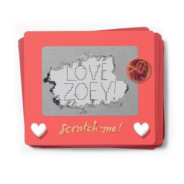 Scratch A Sketch - Valentines