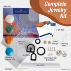 Texture Clay Earrings - Adult Craft Kit Makes 3 Pairs