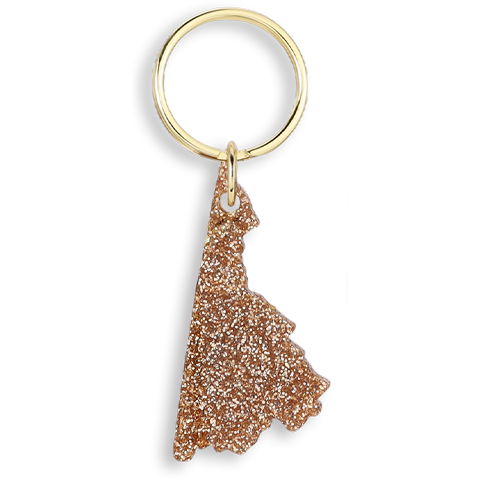 Glitter Keychain - State - VIRGINIA