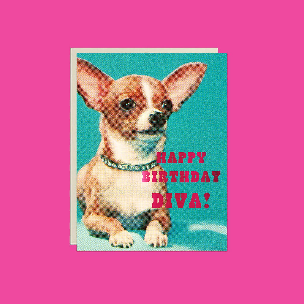 Birthday Diva – Foil Birthday Greeting