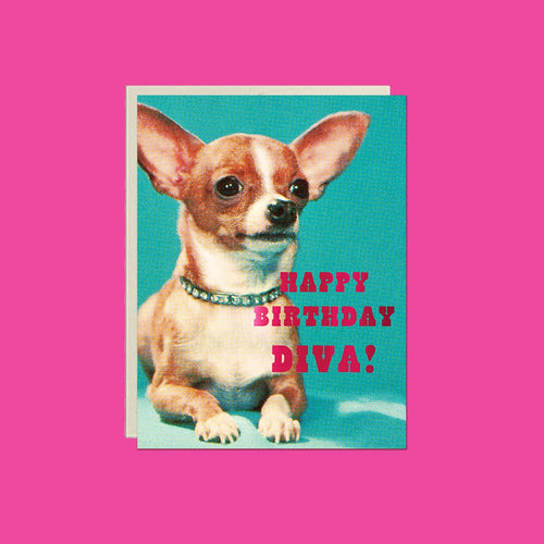 Birthday Diva – Foil Birthday Greeting